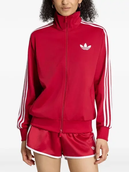 Geacă Adidas cu imagine alergare cu model floral maro