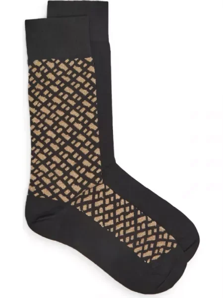 BOSS BLACK Șosete 2P RS Shine Mono CC negru