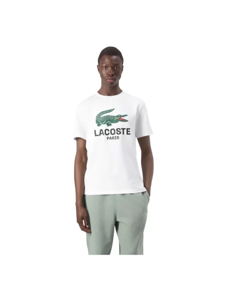 Koszulka Lacoste z logo biała