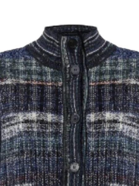 Vilnonis pledas kardiganas Missoni mėlyna