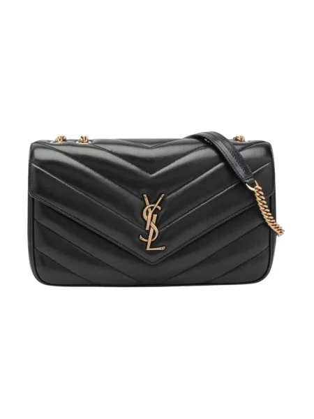 Torebka skórzana Saint Laurent skórzana czarna