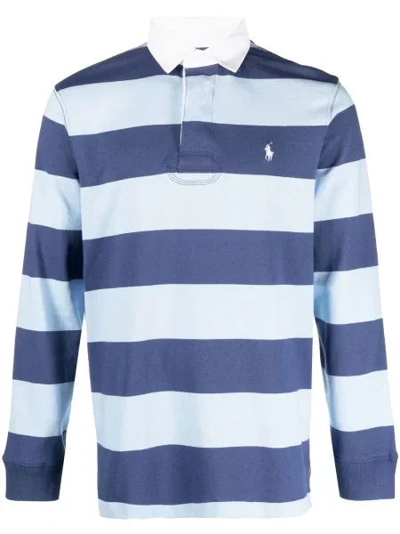 Tricou polo Polo Ralph Lauren cu broderie albastru