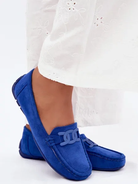 Mocasini Boto din piele albastru