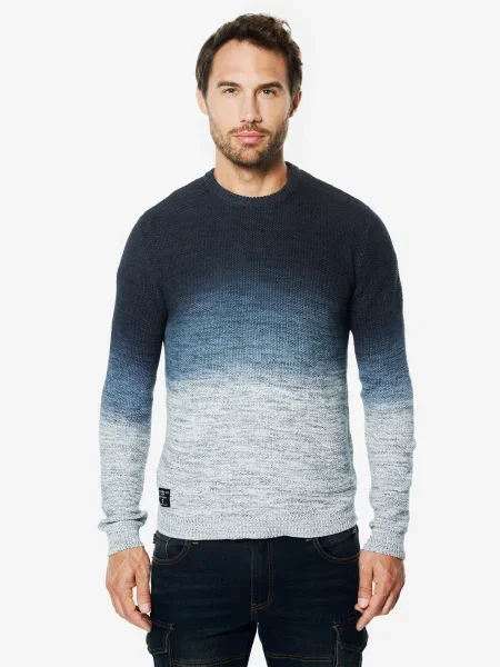 KOROSHI Pulover bleumarin / opal / gri amestecat negru