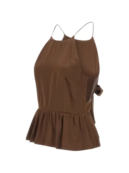 Cu peplum top The Garment cu gât halter maro