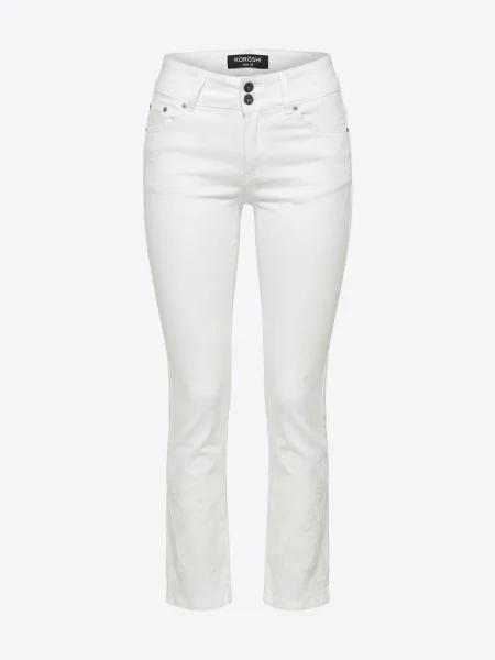 KOROSHI Jeans alb
