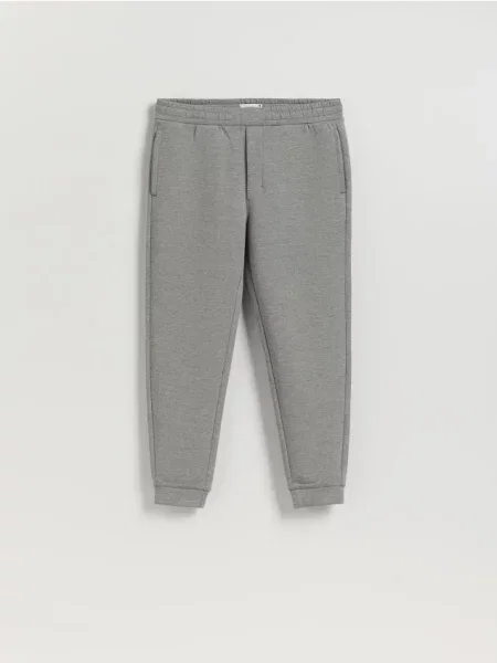 Reserved Spodnie dresowe slim fit jasnoszary