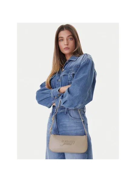 Torebka Tommy Jeans beżowa