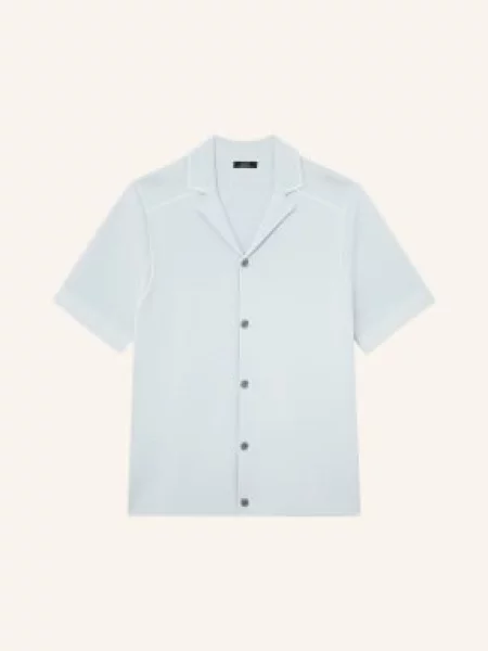 Reiss Pletená Košile Wandsworth S Pravidelným Střihem tmavě modrá bílá