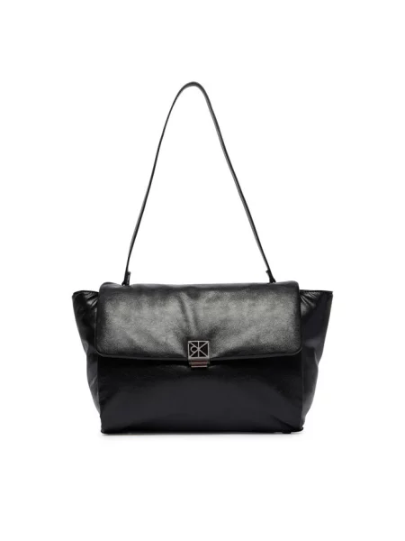 Calvin Klein torebka z imitacji skóry czarna