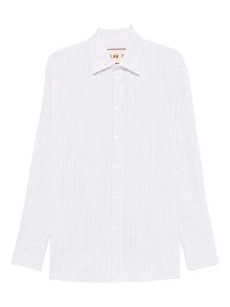 Cămașă Plan C cu dungi alb