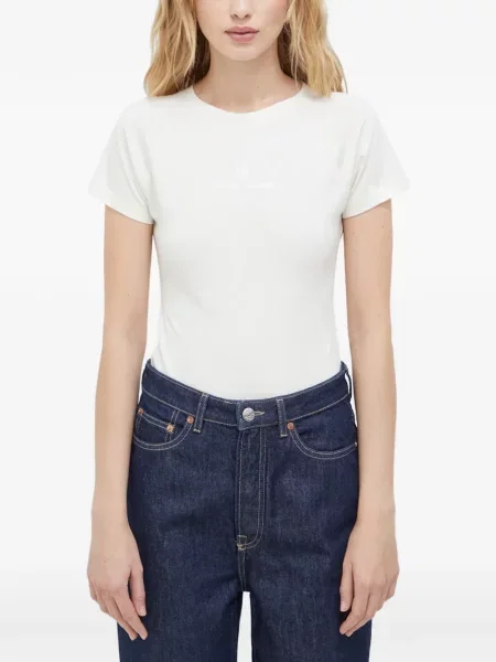 Tricou Samsøe Samsøe cu imagine alb