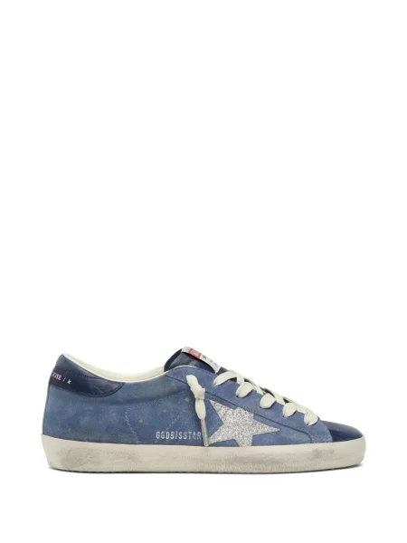 Sneakerși Golden Goose din piele de căprioară albastru