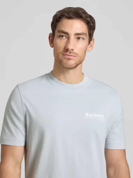 T-shirt o kroju relaxed fit z czystej bawełny model WILDFELL' Barbour