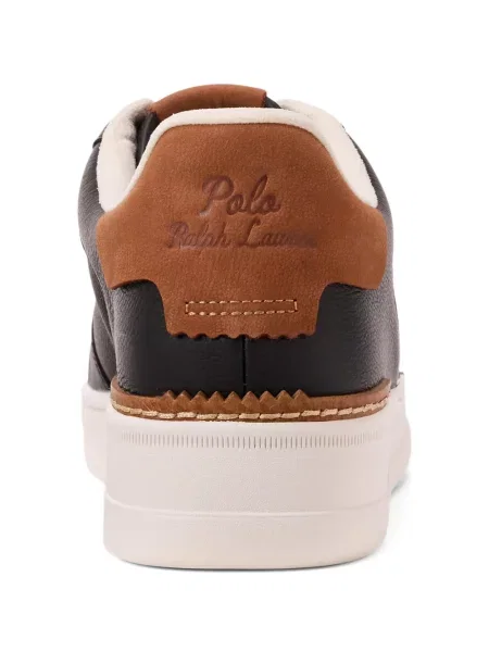 Ριγέ δερμάτινος κάλτσες Polo Ralph Lauren με κορδόνι μαύρο