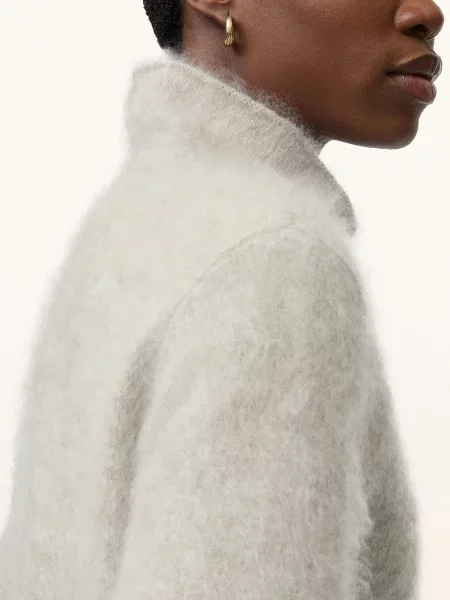 Soft Goat Sweter Z Dzianiny Kaszmirowej grau