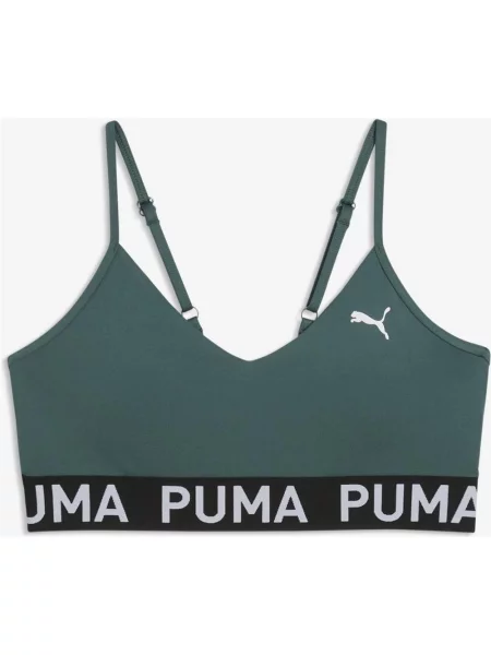 Biustonosz Puma Move Strong szaroczarny XS zielony