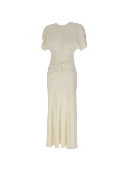 Rochie plisată Victoria Beckham plisat de costum alb