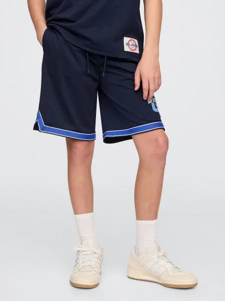 Pantaloni scurți de sport copii Gap albastru