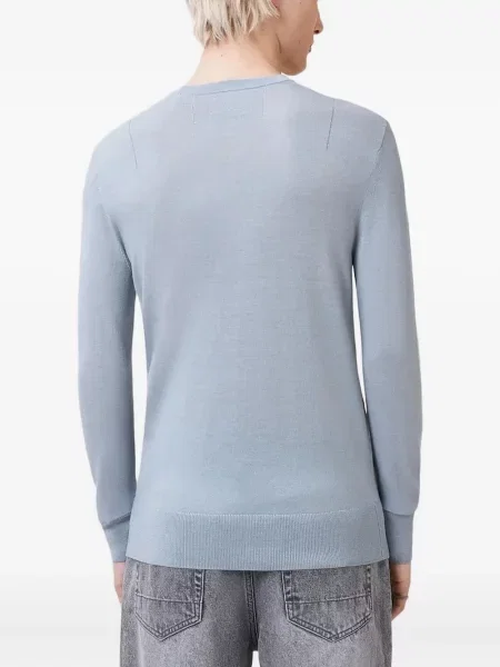 Pulover Allsaints cu decolteu rotund albastru