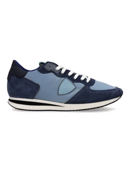 Buty do biegania Philippe Model zamszowe do biegania niebieskie