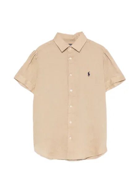 Hímzett rövid sneaker Polo Ralph Lauren narancsszínű