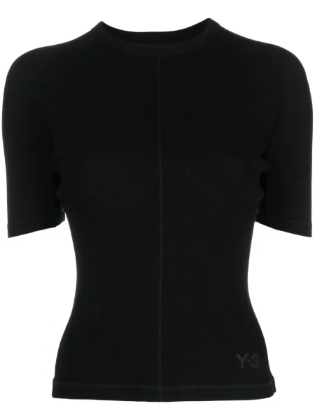 Tricou Y-3 cu imagine scurt negru