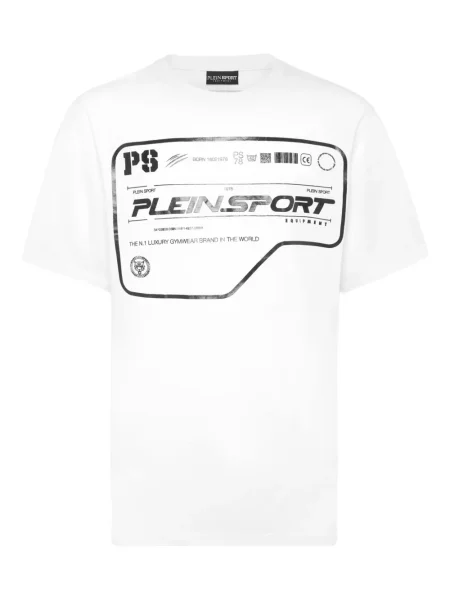 Tricou Plein Sport cu imagine alb
