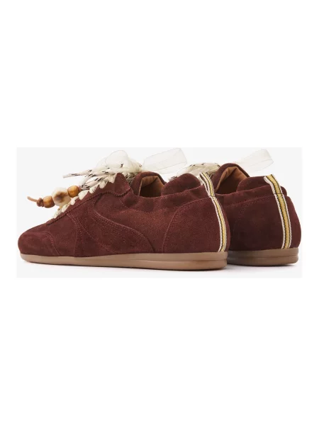 Sneakersy Via Vai skórzane czerwone