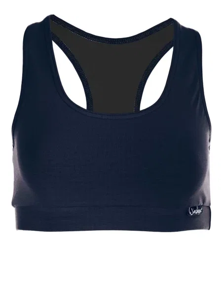 Winshape Sutien sport albastru închis alb