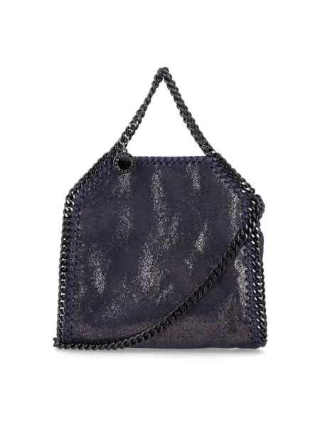 Shopperka Stella Mccartney skórzana niebieska