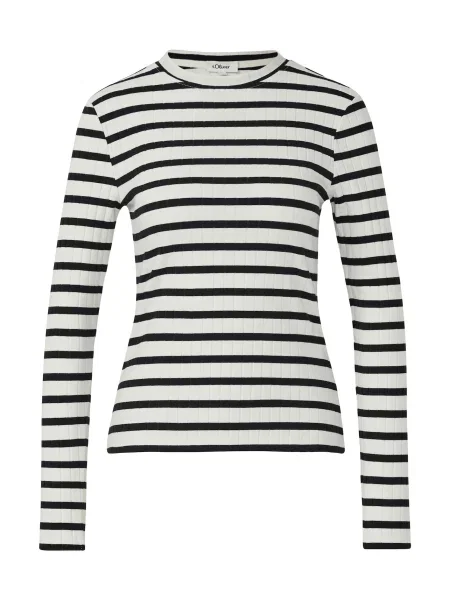 S.Oliver Tricou negru alb