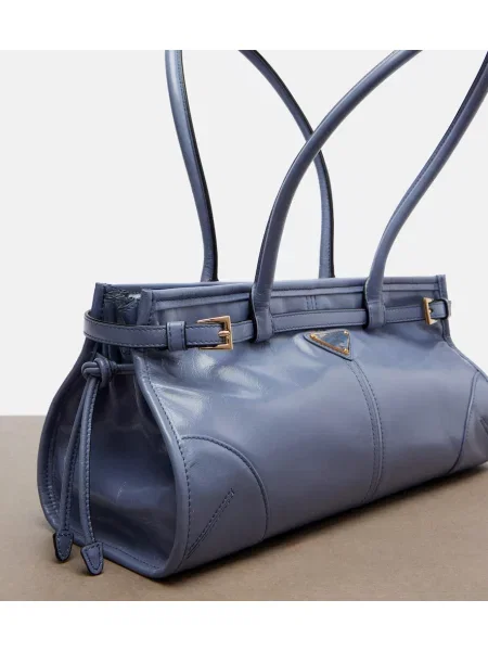 Geantă Prada din piele albastru