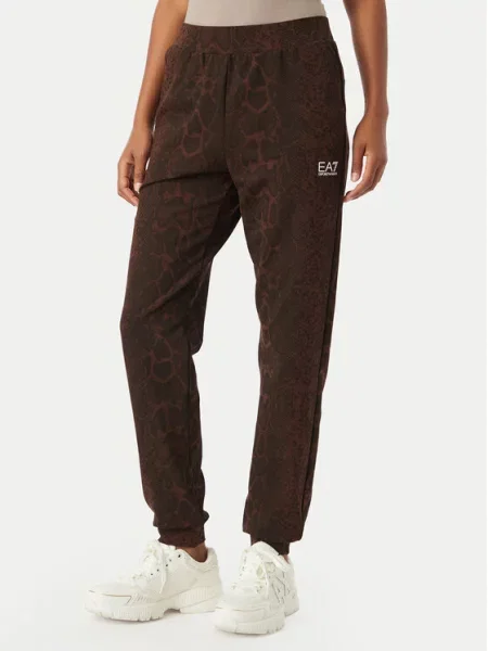 Emporio Armani Долнище анцуг Тъмнокафяв