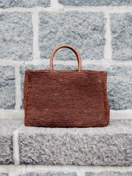 Geantă shopper Lié Studio maro