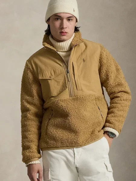 Μπουφάν Polo Ralph Lauren BONDED HI μπεζ