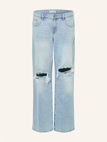 Good American Jeansy W Stylu Destroyed blau