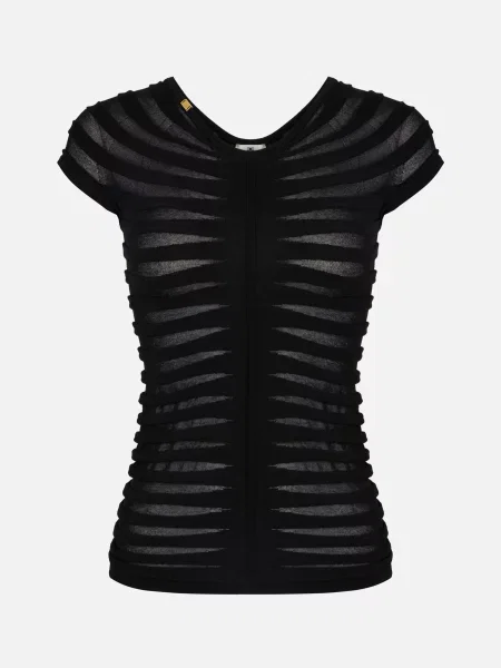 Футболка Elisabetta Franchi чорна