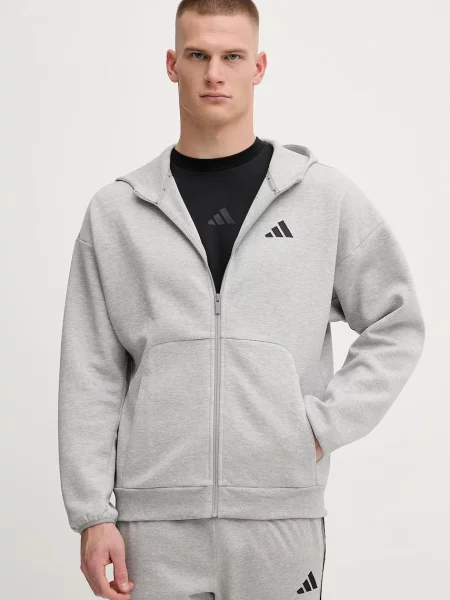 Pulover adidas Future Icons s kapuco siva