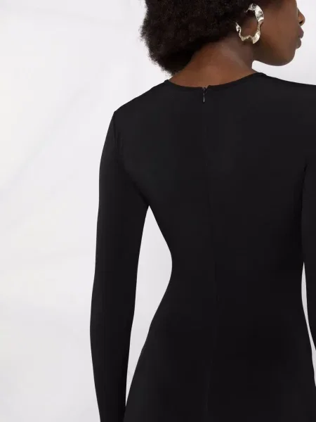 Kombinezon Atu Body Couture z okrągłym dekoltem czarny