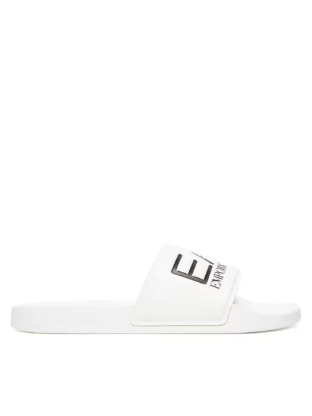 Klapki Emporio Armani białe