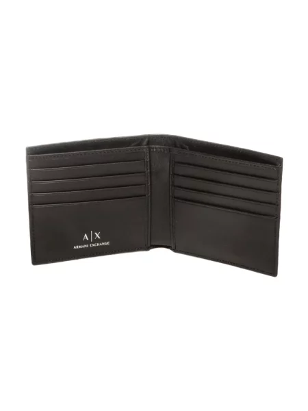 Portfel Armani Exchange skórzany czarny