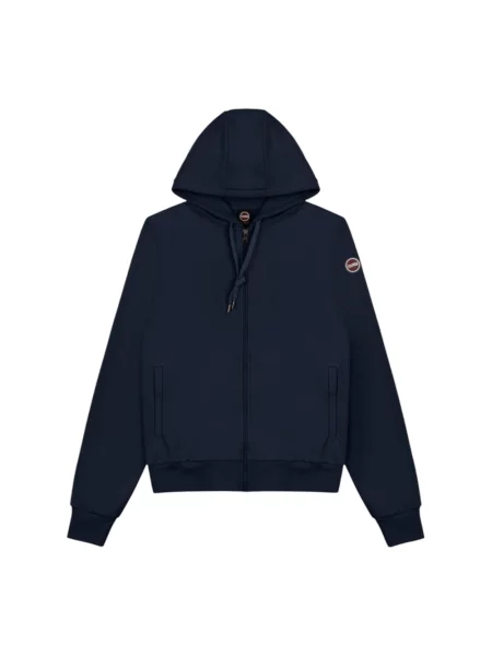 Sweter Colmar z kapturem niebieski