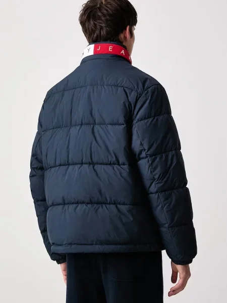 Tommy Jeans kurtka pikowana granatowa