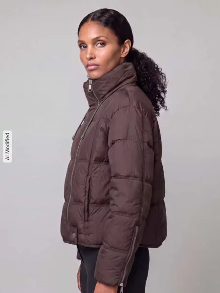 Kurtka pikowana z wysokim kołnierzem model JADE' Vero Moda