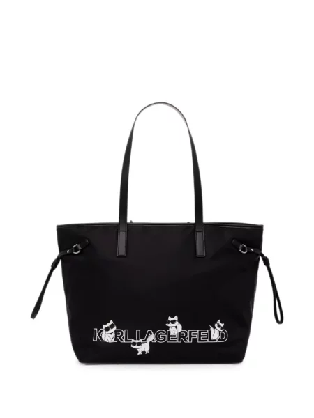Geantă shopper Karl Lagerfeld cu imagine negru