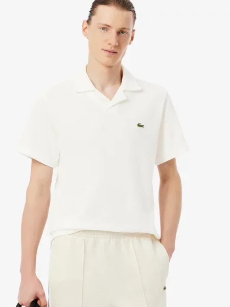 Поло Lacoste белое