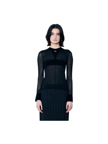 Sweter Jean Paul Gaultier z logo czarny