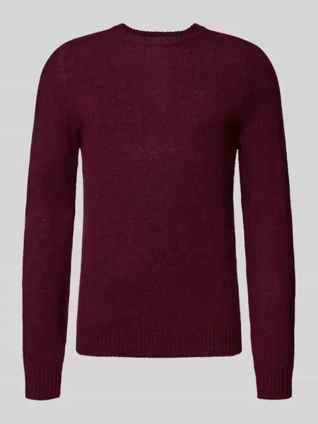 Sweter z dzianiny o kroju regular fit z czystej wełny Mcneal