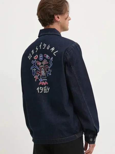Джинсова куртка Desigual AARON перехідна синій